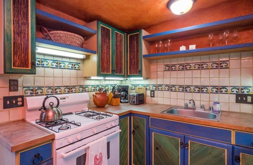 Taos Condo | Mabel's Casita by Velo has Adobe Walls & Hot Tub