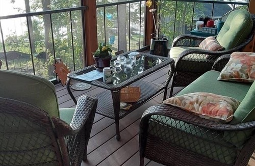Breezy Point House | Modern Rustic Home on Lake Ossi