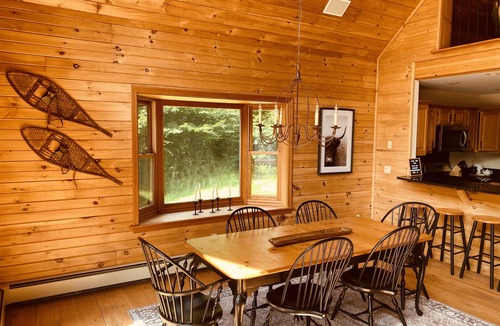 Wardsboro Cabin | Mountain House near Mount Snow & Stratton w/2 Fireplaces, Hot Tub & Sauna