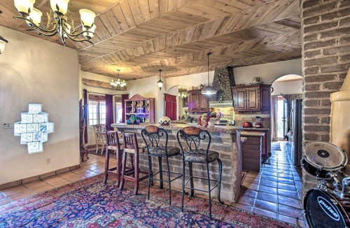Santa Fe House | Ornate Santa Fe Adobe Home w/Gazebo + Patio!