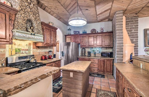 Santa Fe House | Ornate Santa Fe Adobe Home w/Gazebo + Patio!