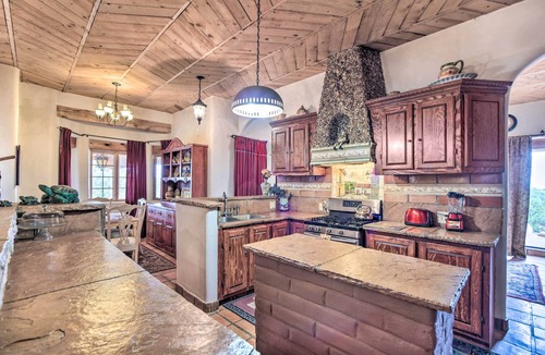 Santa Fe House | Ornate Santa Fe Adobe Home w/Gazebo + Patio!