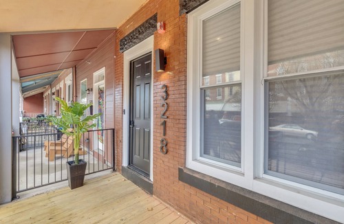 North Philadelphia West Apartment | Patio Paradise Central City 2BR Philly