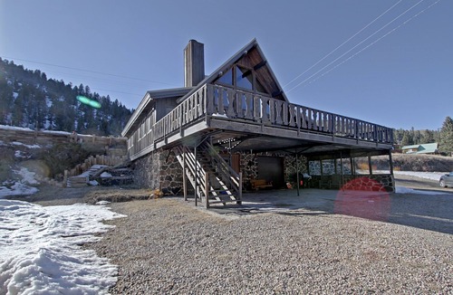 Taos Ski Valley Cabin | Peace Like a River Mountain Home Cabin - Red River, New Mexico, Hot Tub Optional