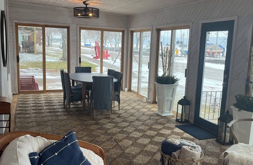 Pepin House | Peace of Pepin 3BR house with 2nd Story Hot Tub and Across from Public Beach