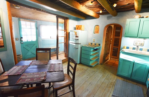 Arroyo Seco House | Peaceful Adobe w Jacuzzi, Walk To Arroyo Seco, Pets Welcome