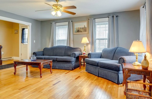 Woodsville Apartment | Pet-Friendly New Hampshire Getaway w/ Fire Pit!