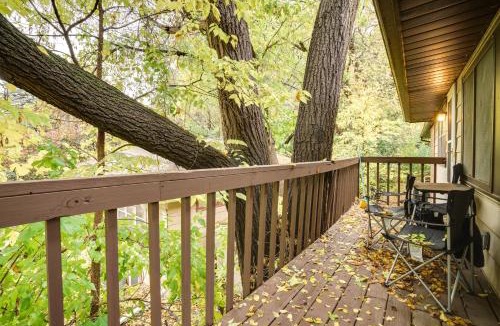 Highland House | Pet-Friendly St Paul Home Fireplace and Office Area