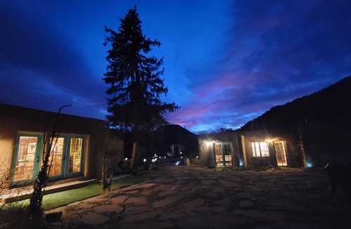 Embudo House | Private Beach on Rio Grande Adobe Historical Artist Family Home near Ski Valley
