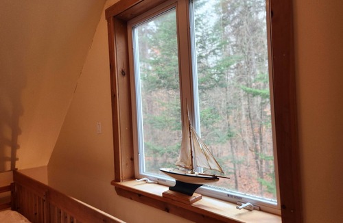 Vermontville Cabin | Private cabin in the Adirondack woods, with own waterfront on Loon Lake.