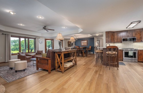 Amery House | Private Lower Level Rental on Bear Trap Lake 4 Beds 2 Baths on 6 Acres