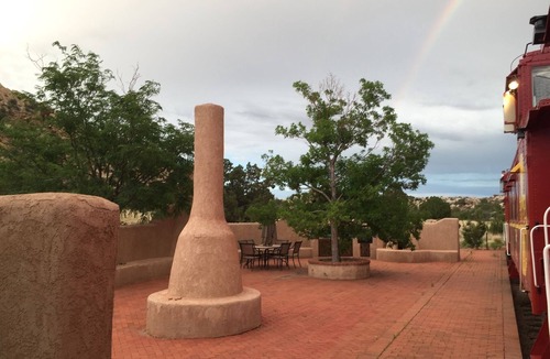 Canoncito House | Private Villa with 3 Vintage Santa Fe Cabooses