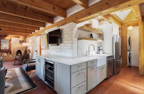 Historic Eastside House | Puerta de India - Authentic Adobe, Kiva Fireplace