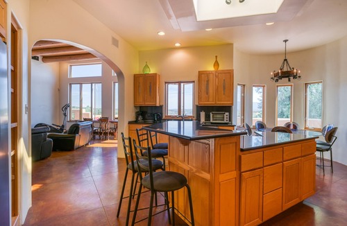 Ranchos De Taos House | Ranchos de Taos gem with hot tub, sauna, game room, fast WiFi, firepit & views