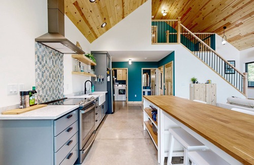 Wausau House | Recreation waterfront home with dock, kayaks, wifi, radiant heat, patio, BBQ