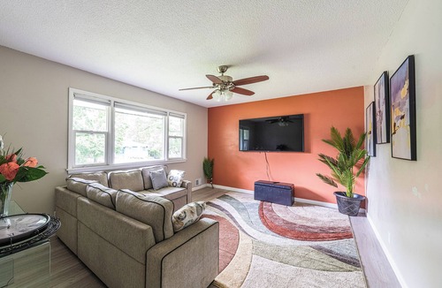 Fridley Apartment | Relax with the family in a newly renovated and furnished upper level duplex.