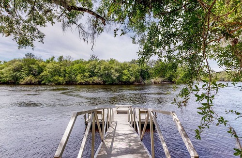 Bell House | Riverfront dog-friendly home w/ boat slip, firepit