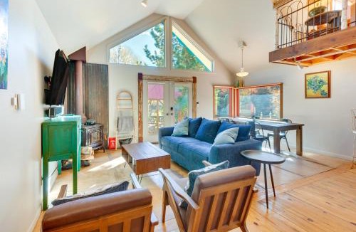 Taos House | Riverside Retreat with Screened Porch 6 Mi to Taos!