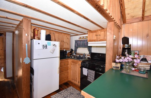 Plattsburgh Cabin | Rustic, cozy lodge available for rent at Plattsburgh RV Park
