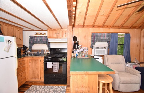 Plattsburgh Cabin | Rustic, cozy lodge available for rent at Plattsburgh RV Park