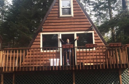 North Douglas Cabin | Rustic Douglas Island A-frame Cabin in the woods