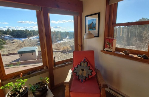 Eldorado at Santa Fe Apartment | Santa Fe huge bedroom, fireplace, livingroom, kitchen, hot tub, views, sleeps 2