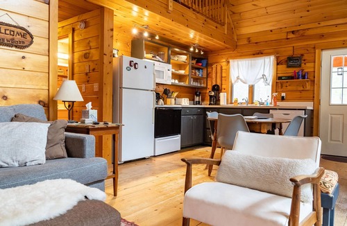 Jay Cabin | Secluded, Furnished, Log Home, Close To Many Adirondack Attractions.