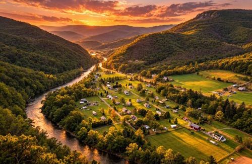 Cabins House | Single-level River Access Fire Pit & Game Room