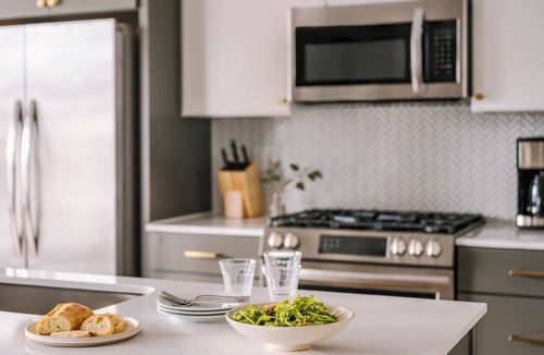 Warehouse District Apartment | Sonder at North Loop Green | Two-Bedroom Apartment w/Balcony City View
