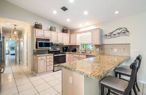 Key Colony Beach House | Spacious home with dock walking distance to Sunset Beach