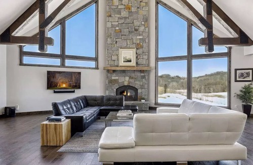 Rock Falls House | Spectacular Luxury Forest Retreat on 66 Acres with Indoor Basketball Court