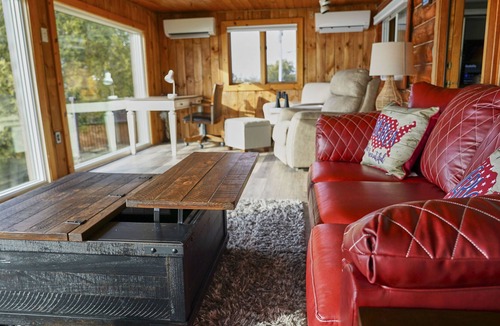 Brier Hill House | St. Lawrence River Modern Log Home with Dock and optional RV Hookups