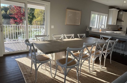 Stowe Area House | Stowe Camp - New! 5 Bedroom Home with Hot Tub and Game Room close to Mountain Rd