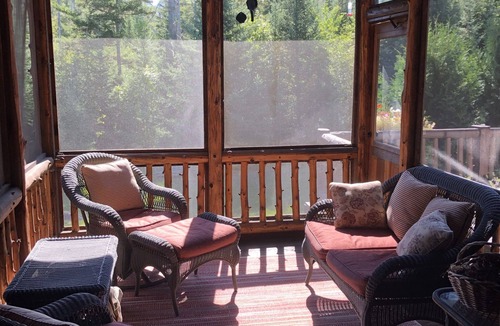 Lake Placid House | Stunning Lake Placid family friendly cozy wooded townhome minutes from town