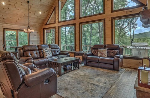 Suches Cabin | Such a View - Mountain Views | Hot Tub | Screened In Porch | Game Room