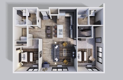 Altoona Apartment | The Fairway - Apartment 102, 2 bed 2 bath