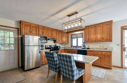 Shell Lake House | The Lively Loon- Exceptional sandy beach located minutes from Shell Lake.