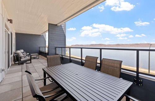 Lake City Condo | Top floor unit with huge patio overlooking Lake Pepin - Assigned Garage - Unit 303