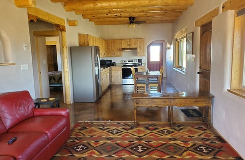 Taos House | Traditional Adobe House with Outdoor Living Space "Casita Riata"