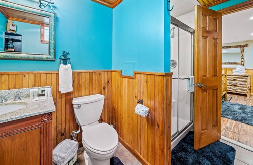 North Lake George Apartment | Walk-out apartment near lake & town with spacious yard, washer/dryer & fireplace