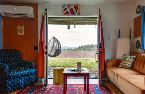 Vernon Apartment | Walk to Trails Artsy Mtn-View Getaway in Vernon!