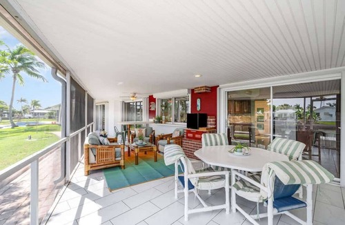 Venetian Way House | Water's Edge Retreat: 3B/2B Canal Front Home with Private Dock