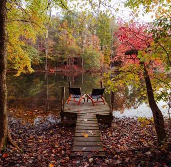 Rockbridge House | Waterfront A- Frame with Dock, Canoe + Kayaks