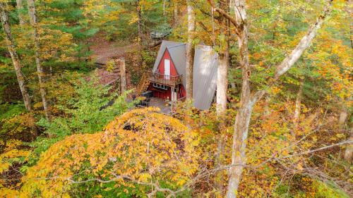 Rockbridge House | Waterfront A- Frame with Dock, Canoe + Kayaks