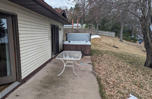 Siren Cabin | Waterfront Cabin, Hot tub, Sandy Shoreline, Siren, WI.