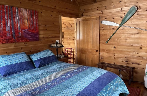 Town of Hermon Cabin | Waterfront In Adirondacks Region, Hot Tub, Pontoon Boat, Kayaks, Paddle Board