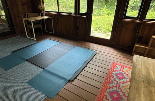 Williamsville Cabin | Wellness Getaway with a Personal Sauna, and Private River Beach!