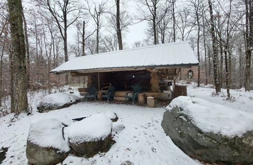 Meacham RV Rental | Your private hill-top furnished glamping site on 50 private Adirondack acres