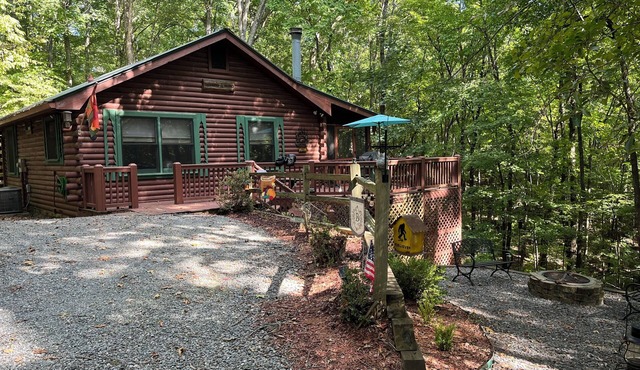 Cozy 2-bedroom, one bath true cabin in amazing Blue Ridge mountains.with Wi Ac