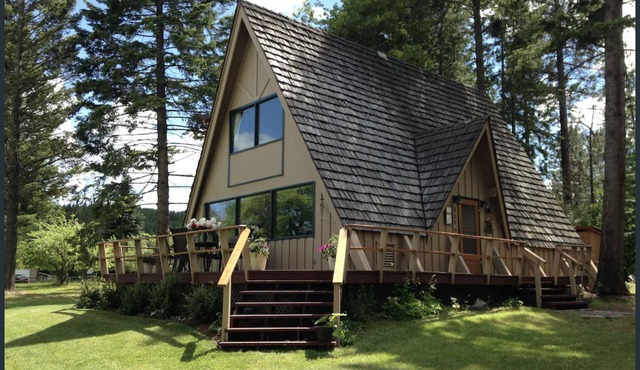 Flathead Lake Front A-Frame Cabin